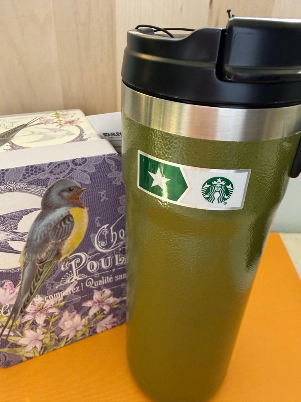 Starbucks Stanley Military Green Steel Tumbler NEW - Picture 2 of 13